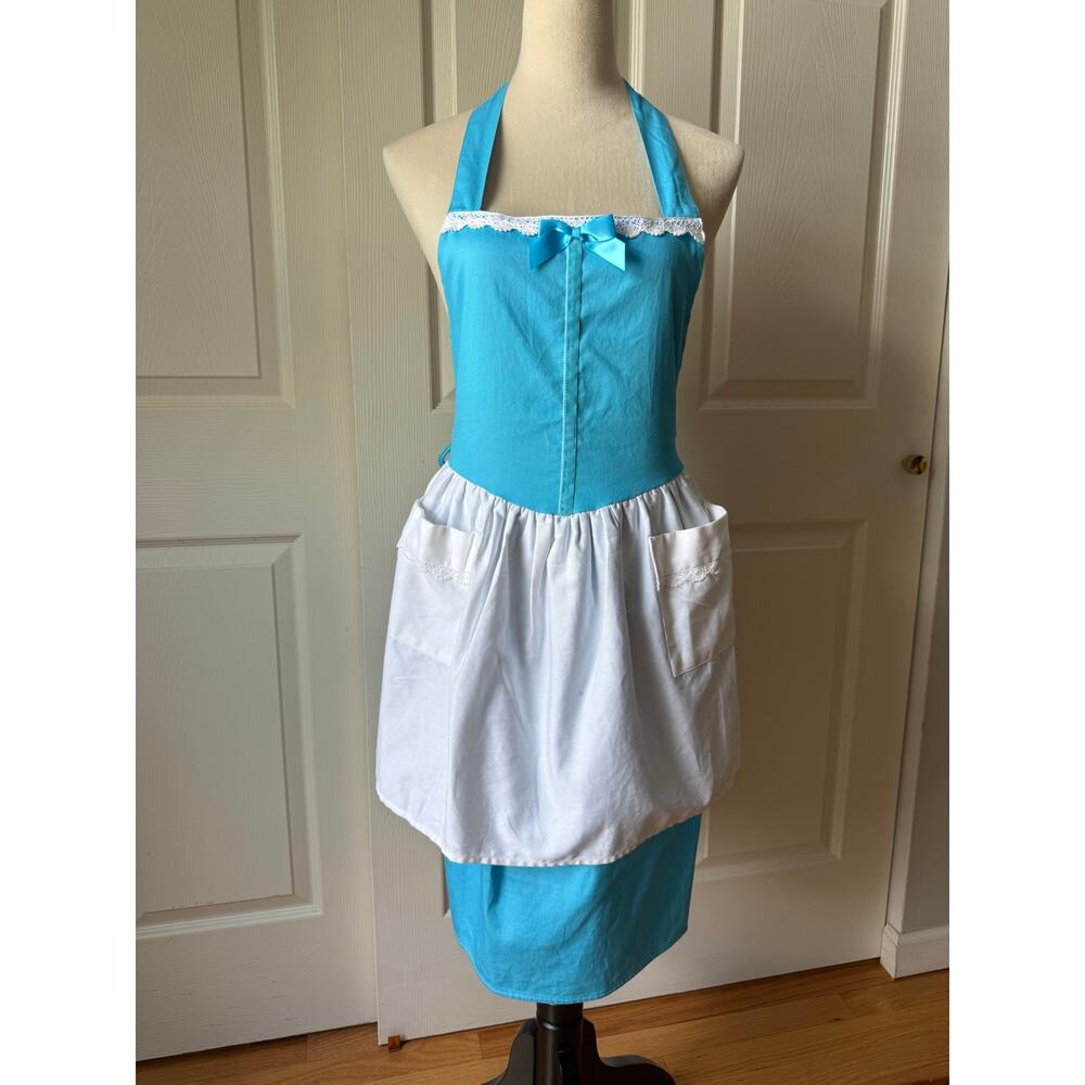 Beauty and the Beast Belle Blue Village Dress Apron One Size Disney Bounding